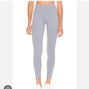 Alo Yoga High Waist Airbrush Legging - steel blue small